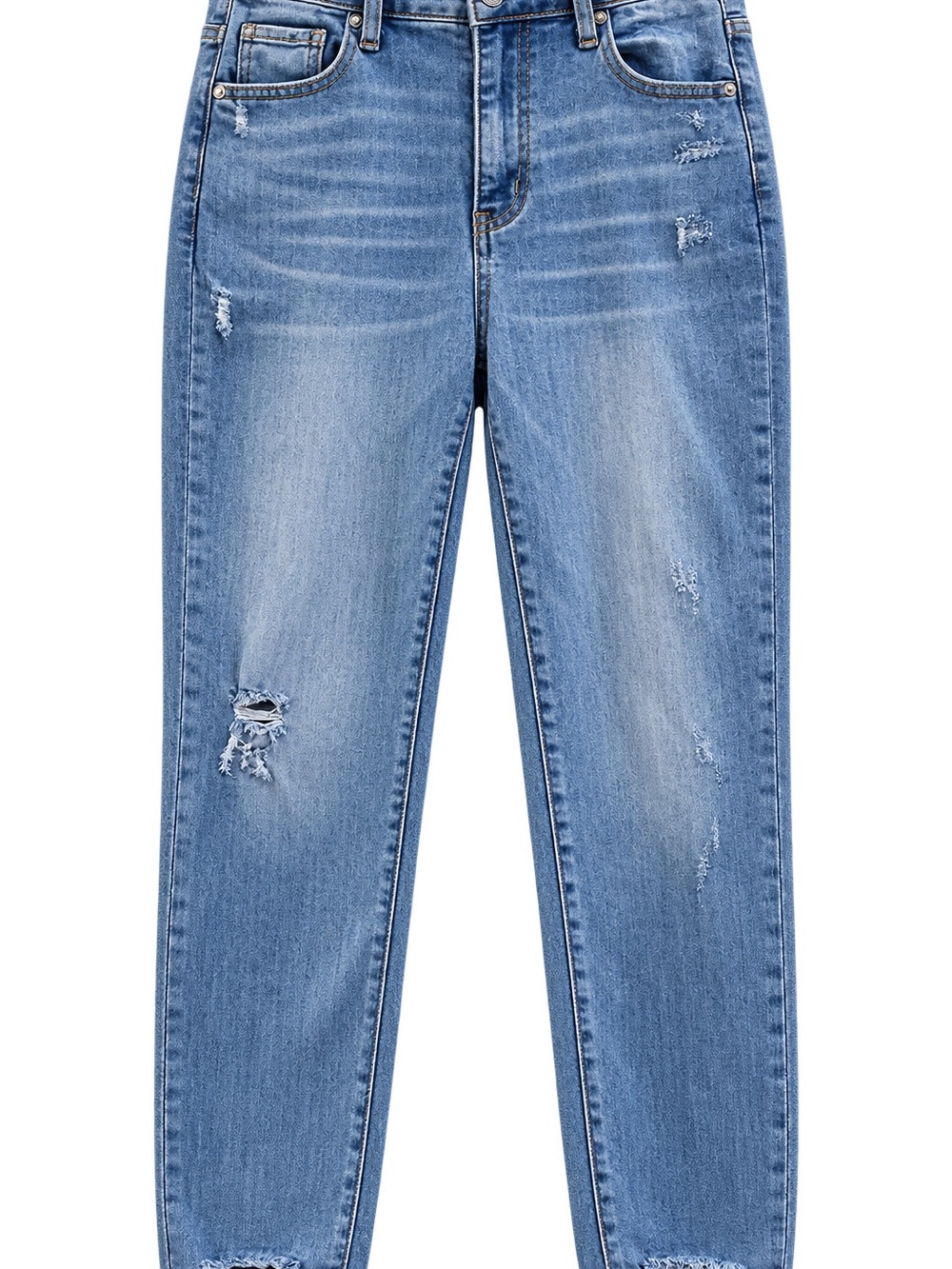 Risen 15/32 Boyfriend Jeans in Light Blue Wash - Casual Distressed Look